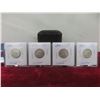 Image 1 : Set of 4 Canadian Nickels: 1963, 1960, 1961, 1962