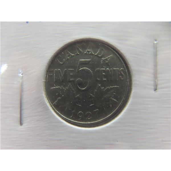 Set of 4 Canadian Nickels: 1927, 1930, 1928, 1929