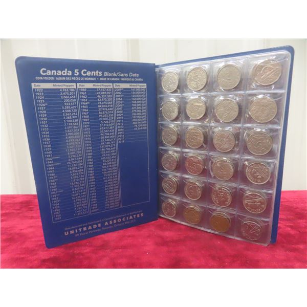 Canadian 5¢ Coin Book, 1922–2012