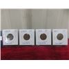 Image 1 : 4 Canadian 1¢ Coins: 1922, 1923, 1924, 1925