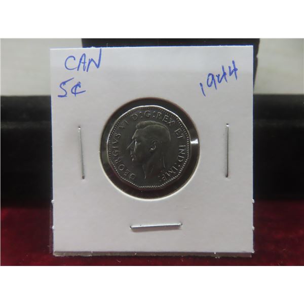 1944 Canadian 5¢ Victory Nickel