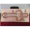 Image 8 : 3 Canadian $2 Bills: 1954, 1974, 1986