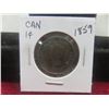Image 1 : 1859 Canadian Large Cent Coin