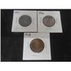 Image 1 : 3 Canadian Large 1¢ Coins – 1916, 1918 and 1901
