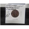 Image 1 : 1974 Canadian 1¢ with Major Planchet Error