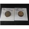 Image 1 : 1942 and 1943 Canadian Tombac 5¢ Coins