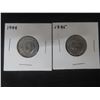 Image 1 : 1944 and 1945 Canadian 5¢ Coins – Georgius VI