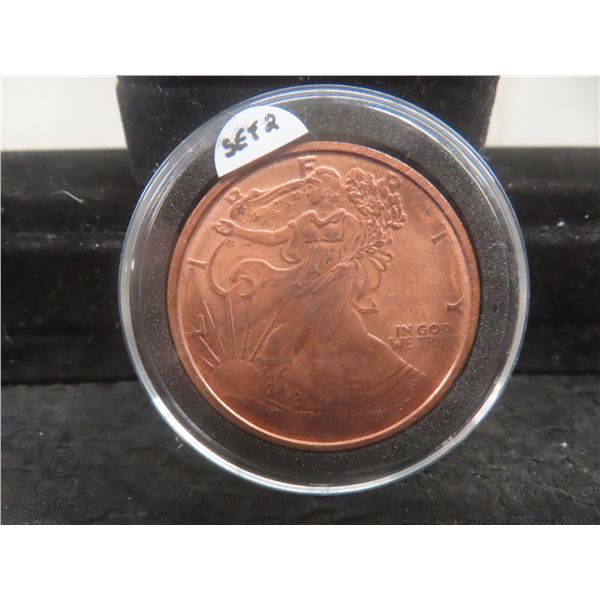 Walking Liberty Design 1 oz .999 Copper Coin