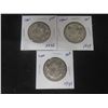 Image 1 : 3 Canadian 50¢ Coins – 1945, 1946, 1949