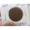 Image 2 : 5 Canadian Large 1¢ Coins – 1920, 1919, 1918, 1917, 1916