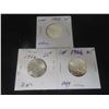 Image 1 : 3 1966 Canadian 25¢ Coins