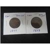 Image 1 : 2 Canadian Large 1¢ Coins – 1898 and 1897