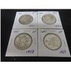 Image 1 : 4 Canadian 50¢ Coins – 1951, 1952, 1958, 1959