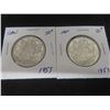 Image 1 : 2 1953 Canadian 50¢ Coins