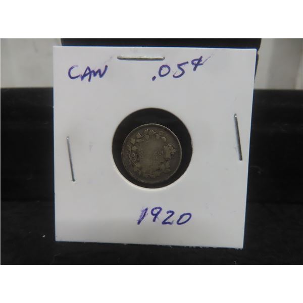1920 Canadian 5¢ Coin