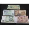 Image 1 : 5 World Currency Bills – France, Spain, Philippines