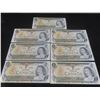 Image 1 : 7 1973 Canadian $1 Bills – Crisp