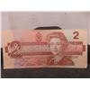 Image 2 : 7 1986 Canadian $2 Bills – Crisp