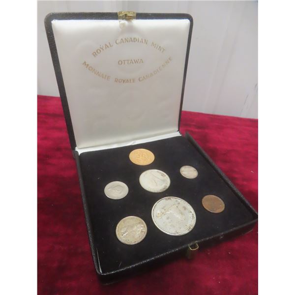 1967 Canadian Centennial Proof Coin Set with 22k Gold $20 Coin