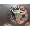 Image 2 : 1982 Canadian Double Dollar Proof Set with 100th Anniversary of Regina Silver Coin