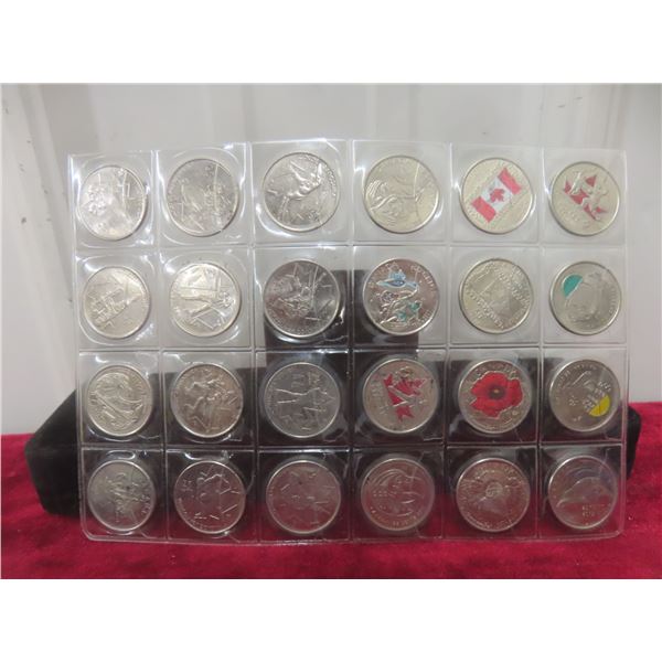 Canadian Commemorative 25¢ Coin Collection