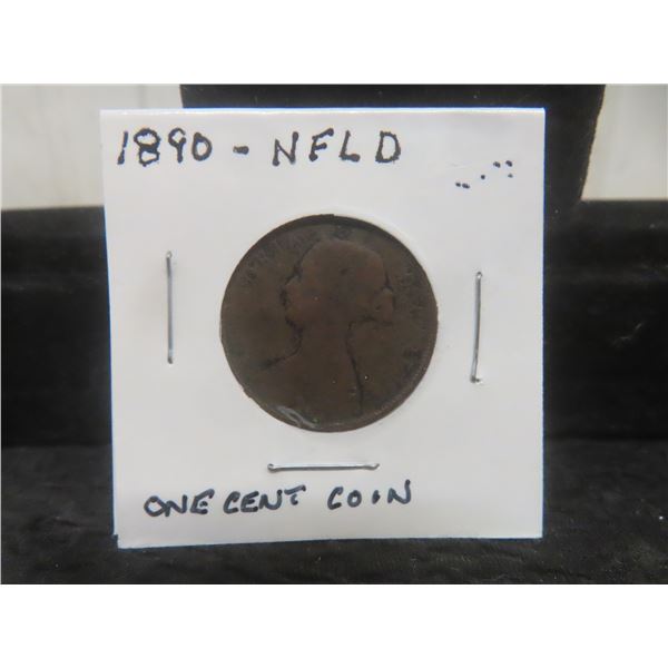 1890 Newfoundland One Cent Coin