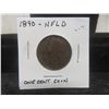 Image 1 : 1890 Newfoundland One Cent Coin