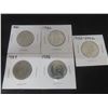 Image 1 : 5 Canadian 50¢ Coins – 1980, 1982, 1984, 1985, 2002