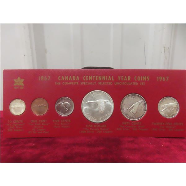 1967 Canadian Centennial Uncirculated Coin Set