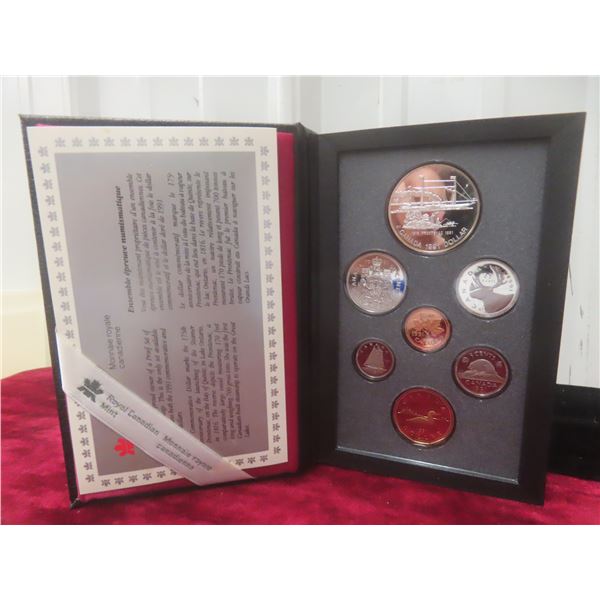 1991 Canadian Double Dollar Proof Set with 175th Anniversary of the Steamship Frontenac