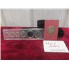 Image 1 : 1967 Sherritt Mint Henry Kelsey Medal Pure Nickel and 1968 Uncirc Can Coin Set (Missing 50¢)