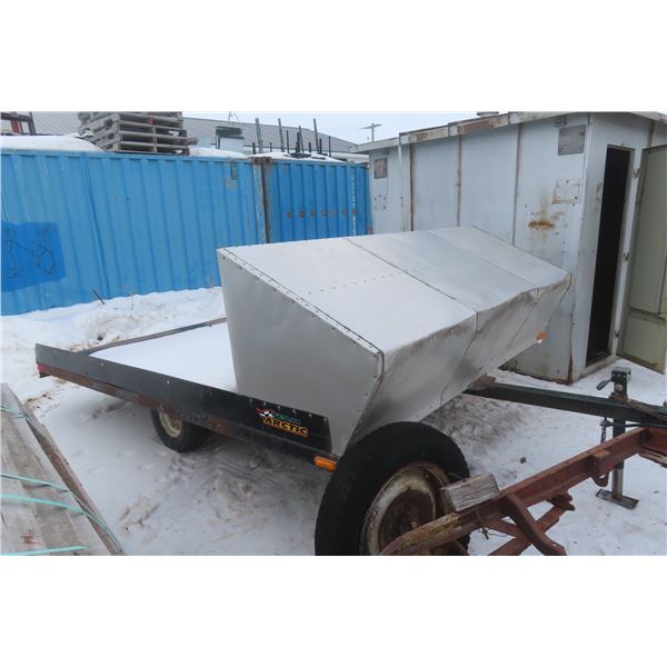 BH 2-Piece Snowmobile Trailer, Tilt Deck and Stone Guard, No TOD