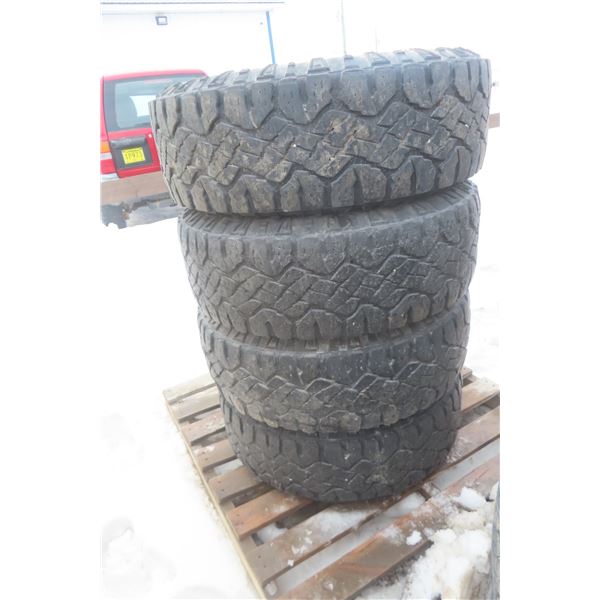 4 Tires and Rims, 8-Hole, Goodyear Wrangler 265/70R17