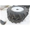 Image 4 : 2 Tractor Tires and Rims, 150-16