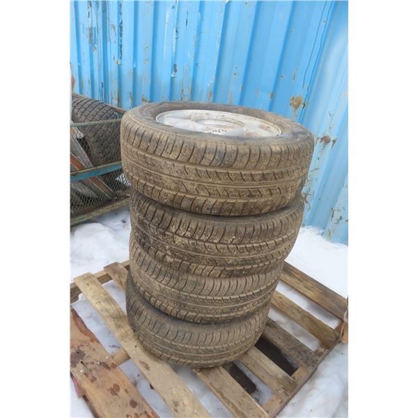 4 Tires and Rims, 8-Hole, Cooper 215/60R15