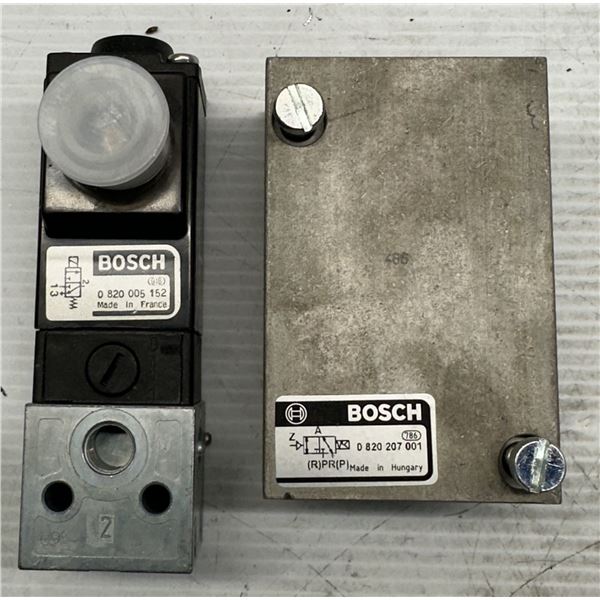 Lot of (2) Bosch Valve Items 1-#0 820 005 152 & 1-#0 820 207 001