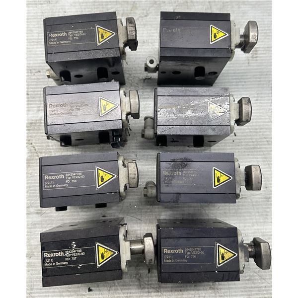 Lot of (8) Rexroth #3842547785 Type VE2/D-60 Stop Gate Cylinders