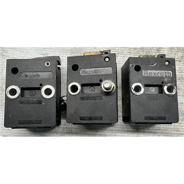 Lot of (3) Rexroth Separator Stop Gates 2-#97251819/PA6 GF30 & 1-#53884/PA6