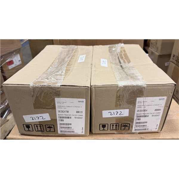(2) Rexroth #R914500437 / MS2N04-C0BNN-CMDH0-NNNNN-NN 3~ PM Motors