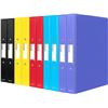 Image 1 : Group of 14 -  Amazon Basics A4 2-Ring Binder with 25 mm Spine, Assorted Colours - (Pack of 10) B08V