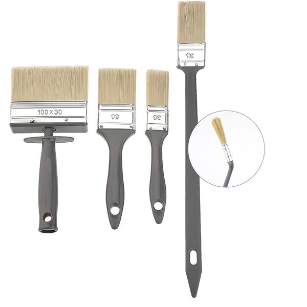 Group of 10 Amazon Basics Universal Decorating Brush Set, 4-Piece, 17.72 x 5.9 x 1.97 inch, Black B0