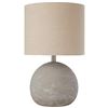 Image 1 : Stone & Beam Industrial Concrete Table Lamp, 16"H, with Bulb, Brown Shade B073755HVV