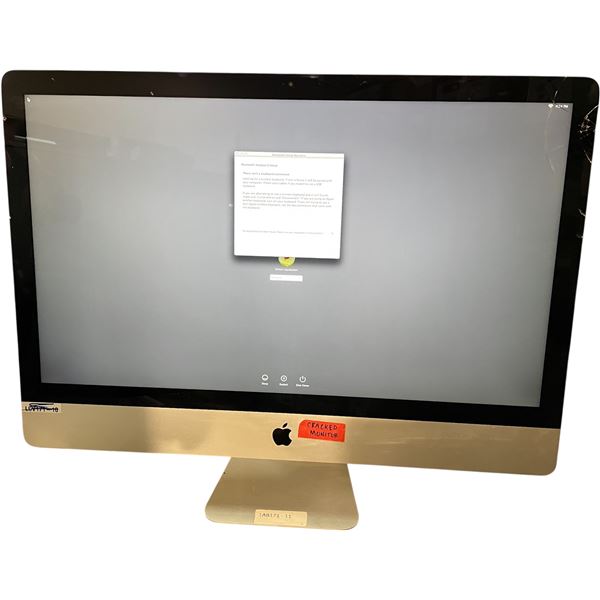 Apple Imac Computer Model A1419 100 - Cracked Screen (Tested - Working Condition)