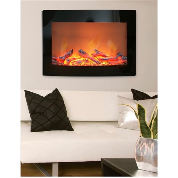 NEW Paramount Daniel Black 24" Electric Fireplace, Model EF-WM326