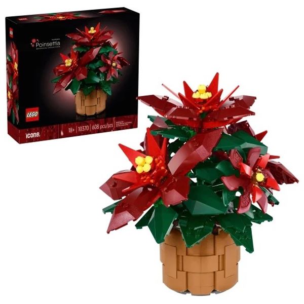 NEW Lego Poinsettia Botanical Collection - R.V $69.99