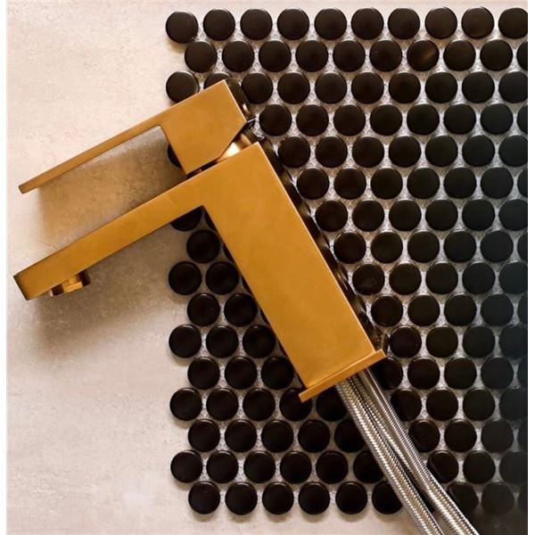 NEW Ollie Nickel Square Faucet Brushed Gold - 2 pcs