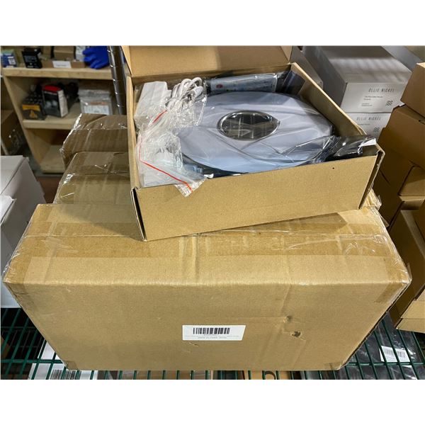 NEW CHristmas Tree Collar Metal 19" Bronze (3 pcs) & Alitove 65 ft Outdoor Lighting Christmas Decor