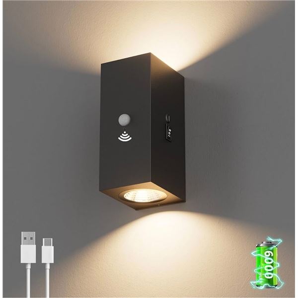 NEW Group of 3 Aipsun 2-pack Battery Wall Lights w/ Sensor