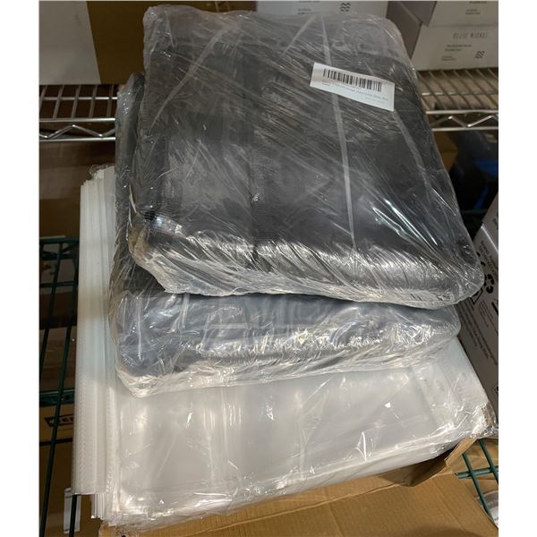 NEW Pack of 2 6-Pack Black DVD/Books Storage & 900 Clear Page Protectors