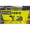 Image 2 : NEW Ryobi One + 18V 2-Tool Combo Kit - includes 1/2" Drill/driver & 5-1/2" Circular Saw
